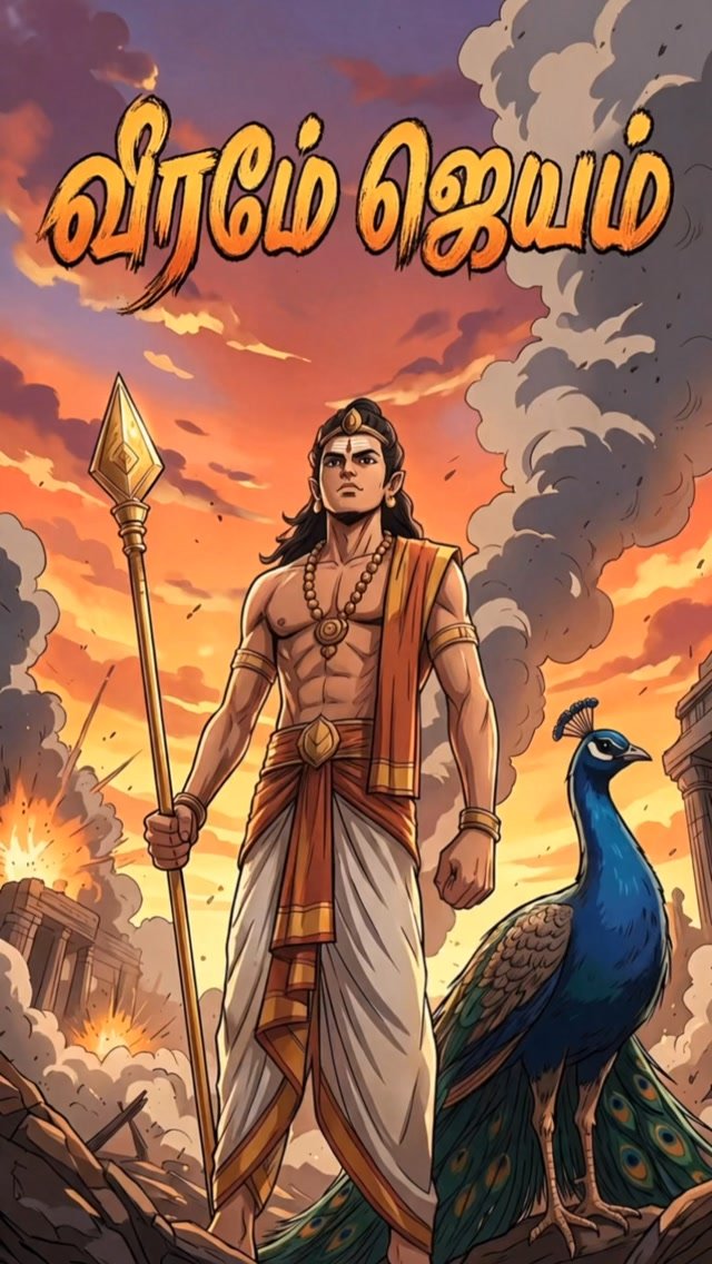 வீரமே ஜெயம். ⚔️

அச்சம் கடந்து நிற்பவனுக்கு,
முருகன் துணை நிற்பான்.

வேல் உண்டு. வினை இல்லை.
வீரம் உண்டு. வெற்றி நிச்சயம். 🔱

Sri Kanda Vilas, Palani

#VeerameJeyam #Murugan #PalaniMurugan #VetrivelMuruganukkuArogara #SriKandaVilas SKV